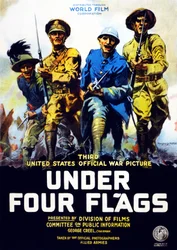 Poster ter promotie van de film Under Four Flags, 1917